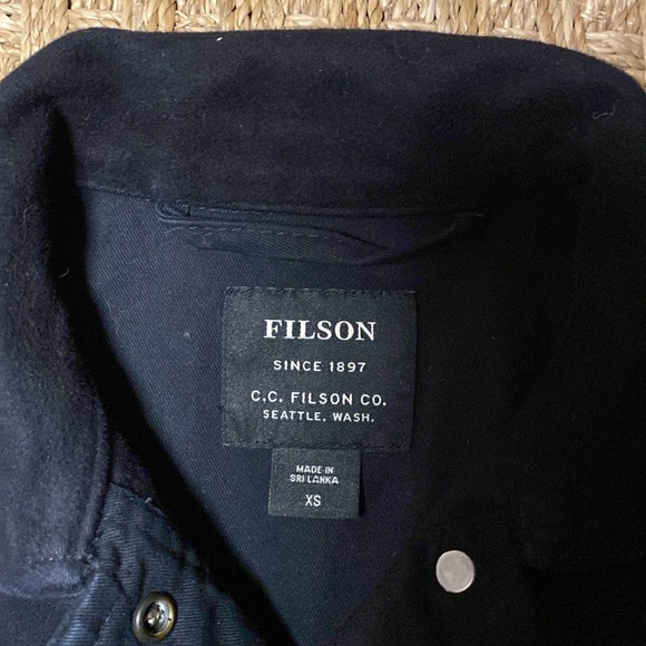 Filson Women's Point Hope Jac Shirt Black sz XS - Picture 4 of 11